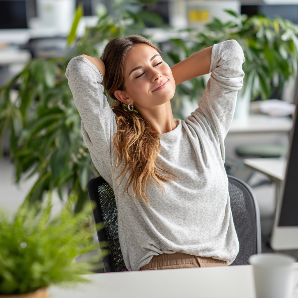 Hungarian instructor demonstrating proper breathing techniques to a diverse group of adults in a modern yoga studio with natural lighting